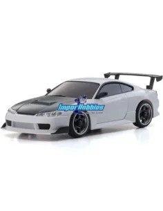 Carrocería blanca para pintar 90mm Kyosho Mini-Z Nissan Silvia S15 GT Wing MZN229 2