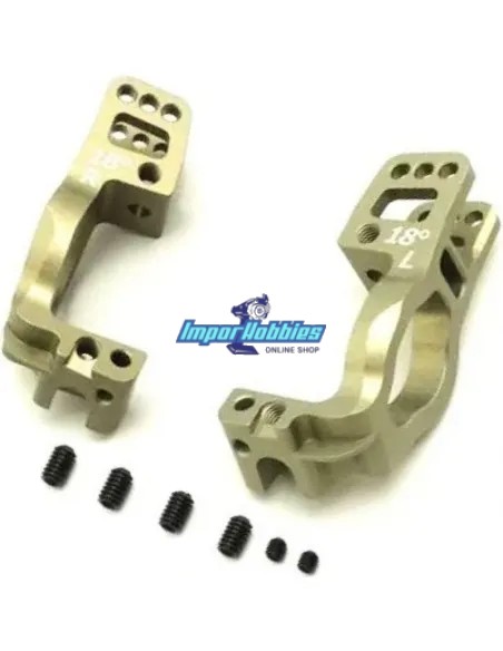 Etriers avants CNC 18º - KPI Kyosho Inferno MP10 / MP10e IFW645