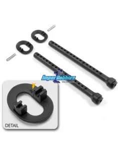 Support carrosserie avant +2mm Xray NT1 / T Series / X4 / XT2 301324