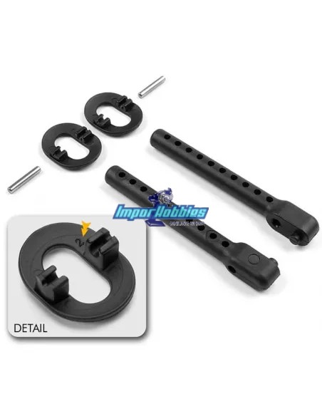 Support carrosserie arrière +2mm Xray NT1 / T Series / X4 / XT2 301334