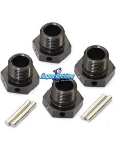 Hexágonos de rueda 17mm standard Gun Metal V2 (4 U.) Kyosho Inferno / Mad Force IFW625-1