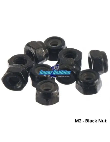 Steel Nyloc Nut - M2 Black (10 U.) Fussion