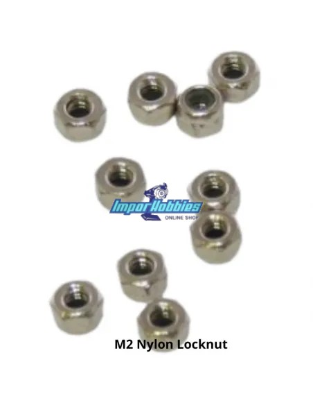 Tuerca de acero M2 autofrenante (10 Uds.) Fussion FS-TN021 - Tuercas de acero