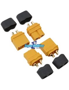 Conector XT60H con protector - macho - hembra (2 Pares) Fussion FS-00019