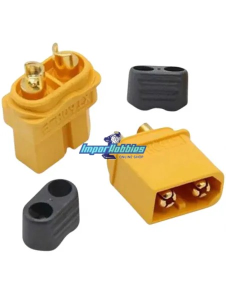 Conector XT60H con protector - macho - hembra (2 Pares) Fussion FS-00019
