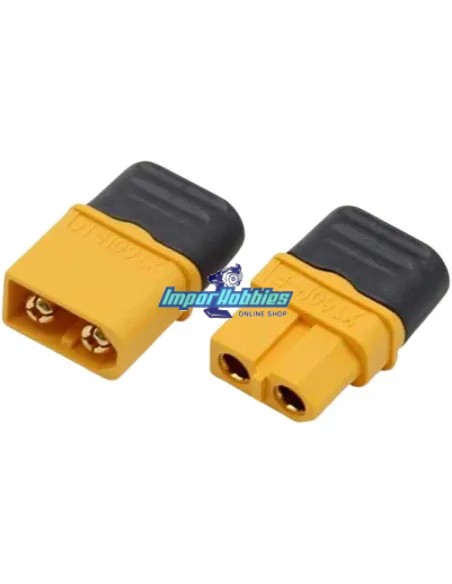 Conector XT60H con protector - macho - hembra (2 Pares) Fussion FS-00019