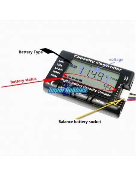 Battery Tester - LiPo / LiFe / NiMh / NiCd Cellmeter 7