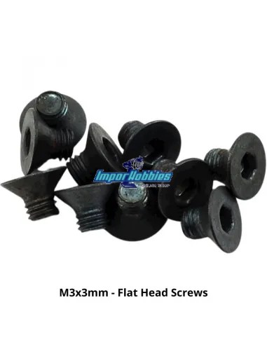 Flat Head Screws M3 (10 U.) Fussion...