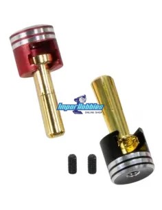 Bullet Plugs & Grips - 5mm - Red-Black (2 U.) Fussion FS-00083