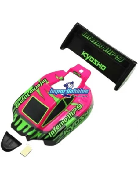 Body Set - Pink / Green Kyosho Mini-Z Buggy Inferno MP9 MBB03PGR
