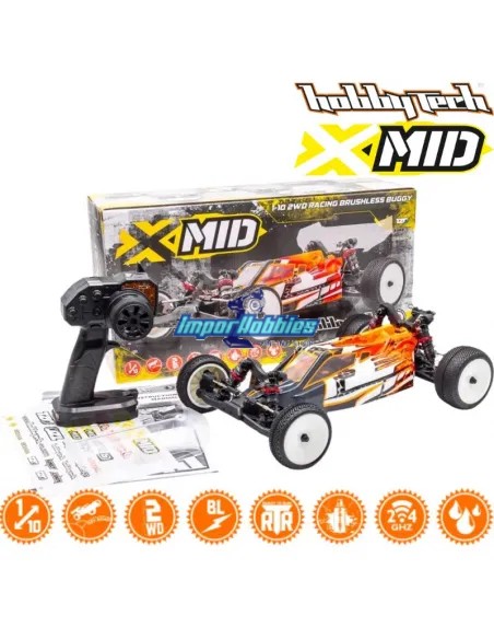 Coche RC Eléctrico Hobbytech XMid RTR 1/10 Buggy 2WD Brushless 1.XMID.RTR
