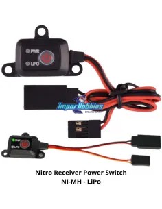 Interruptor de receptor electrónico Lipo - Life - NiMh 1/10 - 1/8 SkyRC SK-600054 - Interruptores y reguladores de radiocontrol