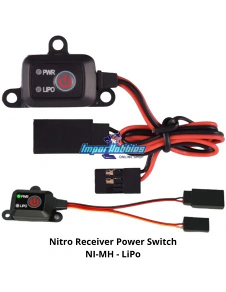 Receiver Power Switch Lipo - Life - NiMh 1/10 - 1/8 SkyRC SK-600054 - R/C Switches & Voltage Regulator