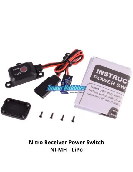 Receiver Power Switch Lipo - Life - NiMh 1/10 - 1/8 SkyRC SK-600054 - R/C Switches & Voltage Regulator