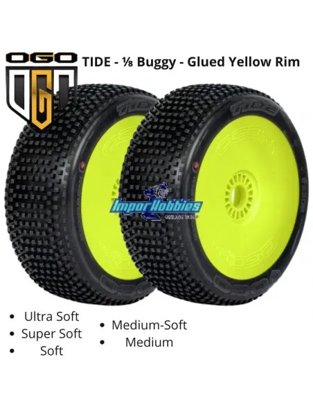 AKA Component 2AB Tires - Medium Long Wear (4 U.) Only Tire 14032ZXT - AKA Race Tires - 1/8 Buggy