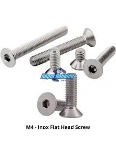 Flat Head Screws M4  -...