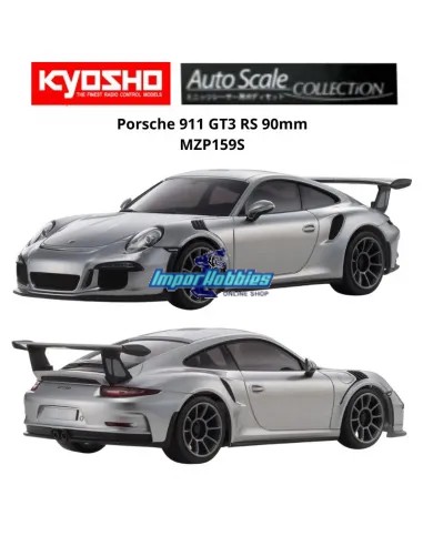 Painted Body 90mm Kyosho Mini-Z Porsche 911 GT3 RS Silver MZP159S