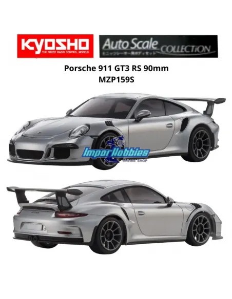 Painted Body 90mm Kyosho Mini-Z Porsche 911 GT3 RS Silver MZP159S