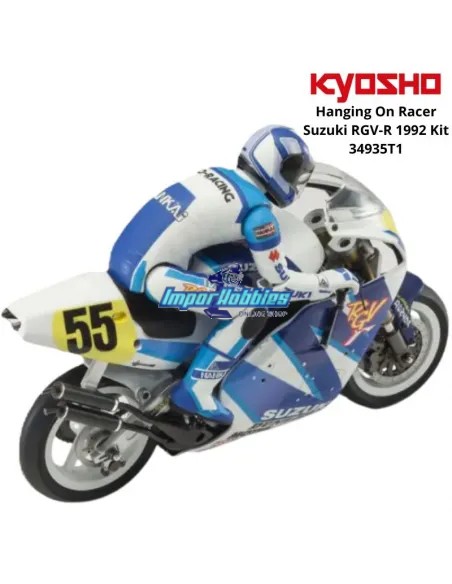 Moto RC électrique Kyosho Hanging On Racer Suzuki RGV-R 1992 Kit 34953