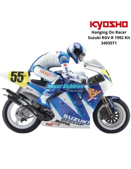 Moto RC électrique Kyosho Hanging On Racer Suzuki RGV-R 1992 Kit 34953