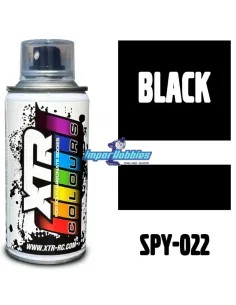 Pintura spray negra para carrocerías de lexan 150ml. XTR Racing SPY-022