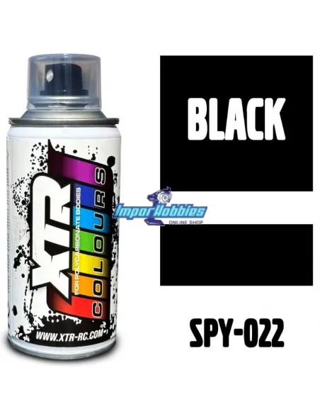 Pintura spray negra para carrocerías de lexan 150ml. XTR Racing SPY-022