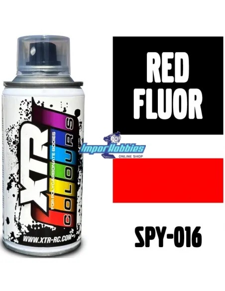 Fluorescent Red Spray Paint For Polycarbonate Body 150ml. XTR Racing SPY-016