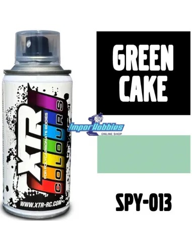 Pintura spray verde pastel para carrocerías de lexan 150ml. XTR Racing SPY-013