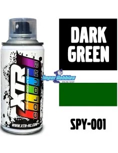 Peinture vert foncé spray pour carrosserie de lexan 150ml. XTR Racing SPY-001
