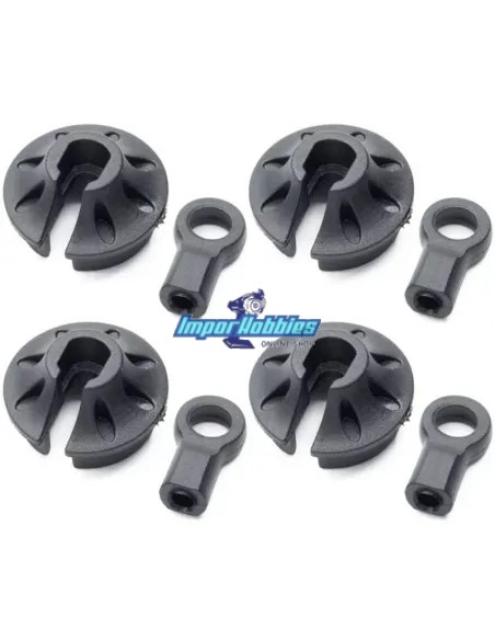 Shock Bottom Holder Ball Ends Kit Hobbytech BXR S2 / HTR 13mm HTR-570010