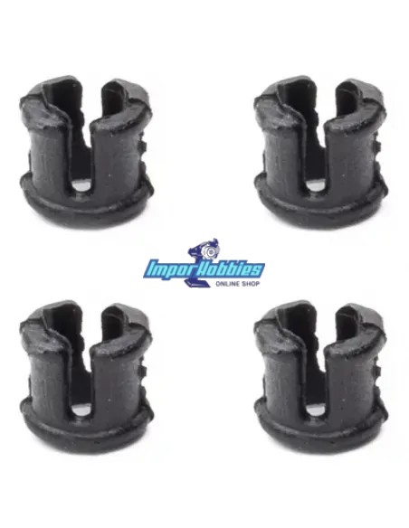 Casquillos superiores de amortiguador Big Bore (4 Uds.) Hobbytech BXR S2 / HTR 13mm HTR-570002