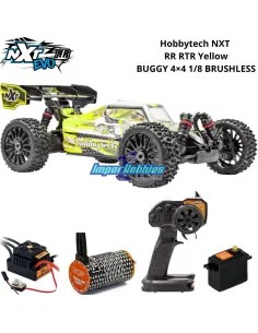 Coche RC Hobbytech Spirit NXT EP EVO RR 4S Electric 1/8 Buggy ReadySet RTR Amarillo 2.4Ghz Konect 1.NXT.RR-RTR-YE