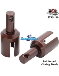 Vasos diferencial delantero - trasero reforzados - Spring Steel (2 U.) Hobbytech STR8 / Spirit / NXT STRS-140