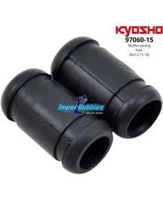 Junta unión codo-escape motores .12 - .15 - .18 (2 U.) Kyosho 92601BK - 97060-15 - Repuesto y opciones