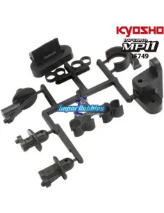 Supports de carrosserie, renfort arrière et conduite de carburant Kyosho Inferno MP11 IF749