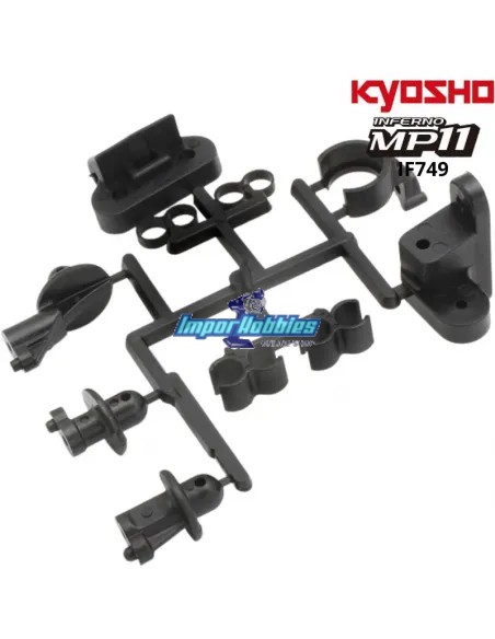 Body supports, rear chassis brace and fuel line Kyosho Inferno MP11 IF749