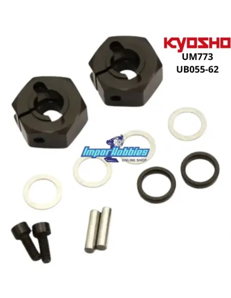 Hexagones de roues (2 U.) Kyosho Ultima RB7 / RB7.5 UM773 - UB055-62