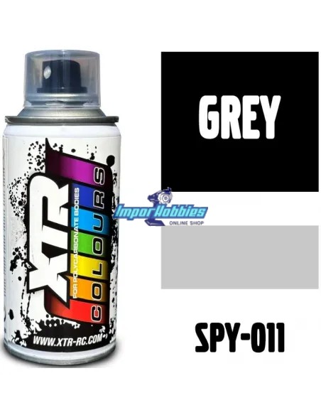 Peinture gris spray pour carrosserie de lexan 150ml. XTR Racing SPY-011