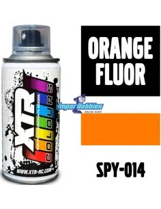 Orange Fluor Spray Paint For Polycarbonate Body 150ml. XTR Racing SPY-014
