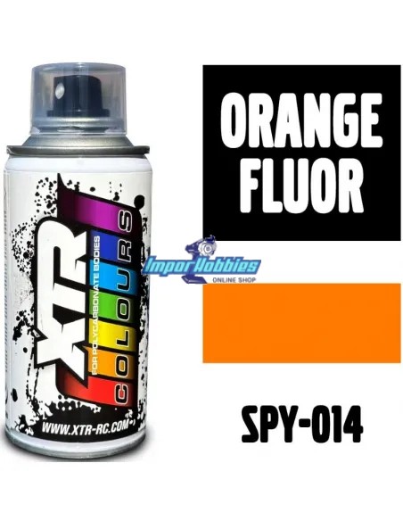 Orange Fluor Spray Paint For Polycarbonate Body 150ml. XTR Racing SPY-014
