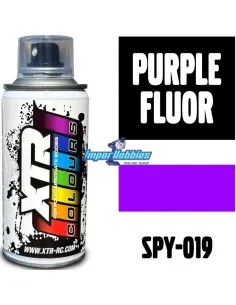 Peinture violet fluorescent spray pour carrosserie de lexan 150ml. XTR Racing SPY-019