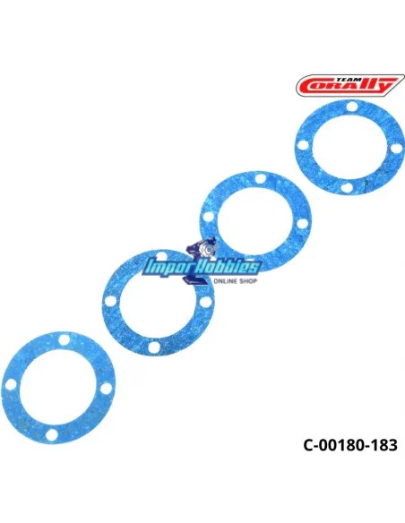 Juntas de papel de diferencial 30x0.5mm (4 Uds.) Team Corally C-00180-183