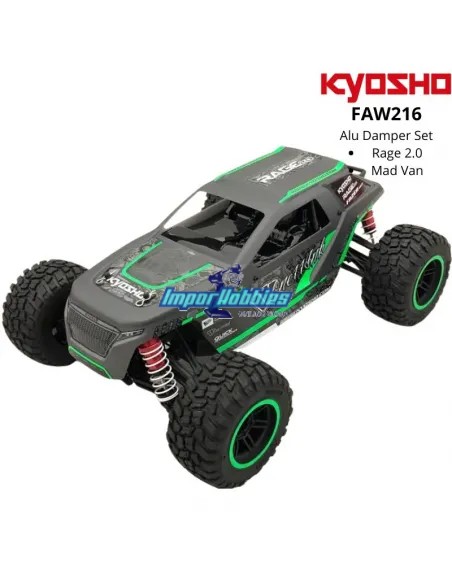 Amortisseurs aluminium - Option Kyosho Rage 2.0 / Mad Van FAW216 - Pièces detachées et options
