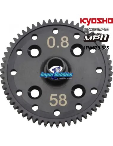 Center Differential Spur Gear LW 58T MOD 0.8 Kyosho Inferno MP10 / MP11 IFW639-58S