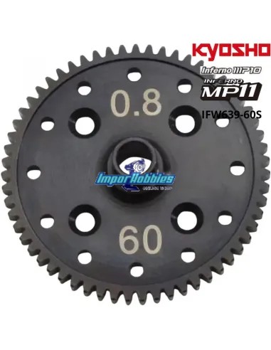 Center Differential Spur Gear LW 60T MOD 0.8 Kyosho Inferno MP10 / MP11 IFW639-60S