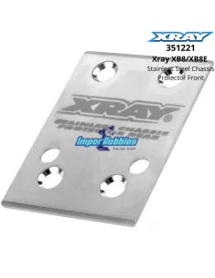 Protector de chasis delantero en acero Xray XB8 / XB8E 351221