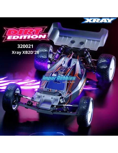 Coche RC Xray XB2D'26 - 2WD 1/10 Electric Off-Road Car - Dirt Edition 320021