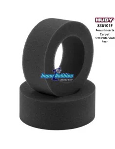 Inserts espuma traseros - Carpet / Moqueta 1/10 Buggy 2WD / 4WD Hudy 836101F