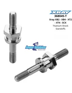 Tornillos fijación / Soporte de amortiguador titanio Xray XB2 - XB4 - XT2 - XT4 - SCX 368045-T
