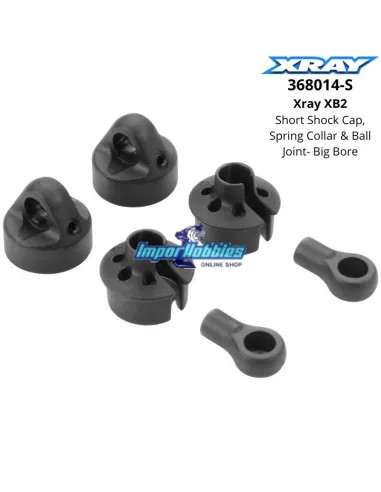 Shock Cap, Spring Collar & Ball Joint - Short - Xray XB2 368014-S